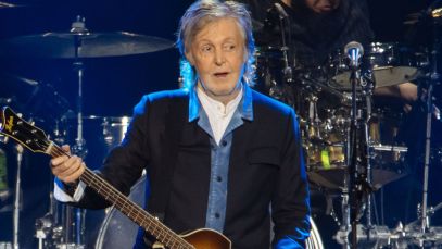 Paul McCartney performing