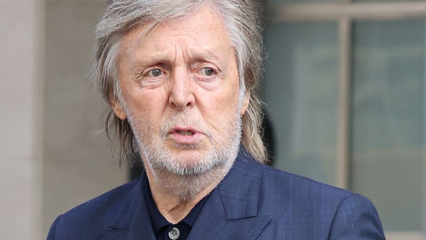 Paul McCartney looking off to the side