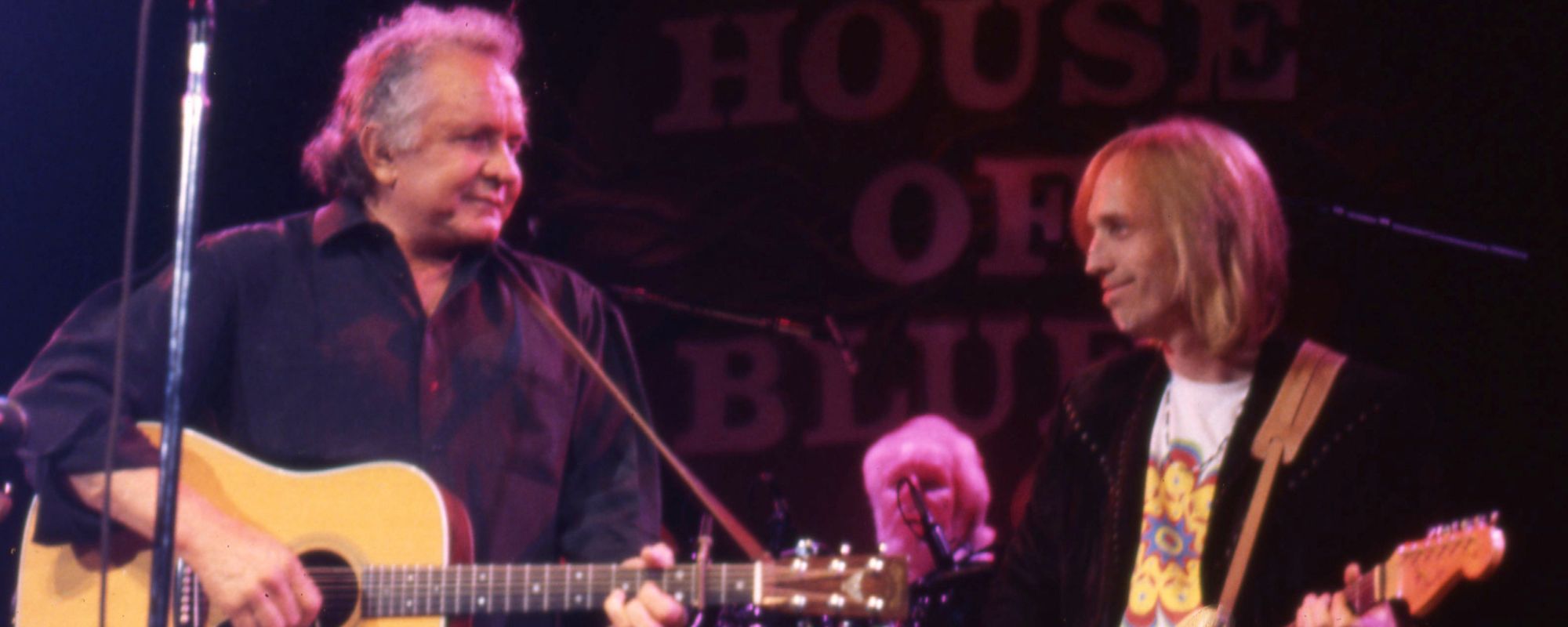 Johnny Cash and Tom Petty performing together
