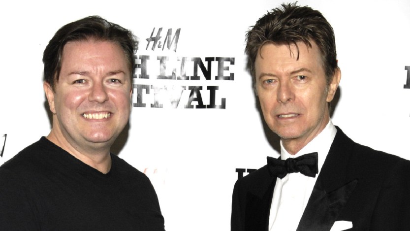 Ricky Gervais Remembers What It Was Like To Work With David Bowie on the Show ‘Extras'