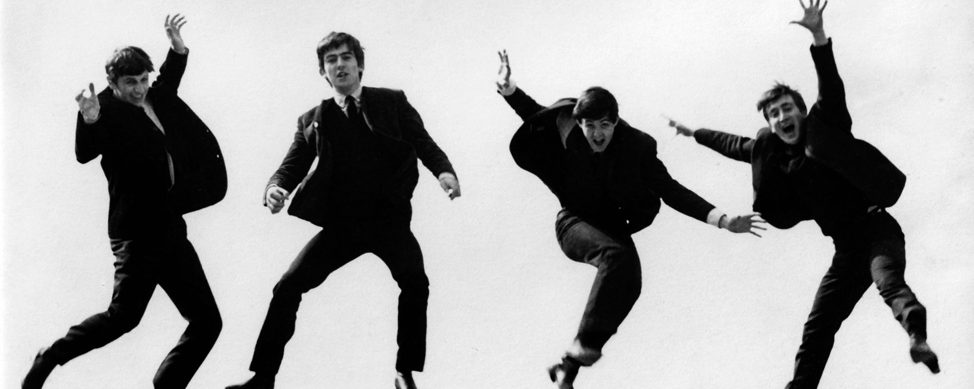 Beatles jumping