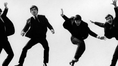 Beatles jumping