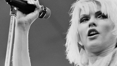 Blondie's Debbie Harry performing