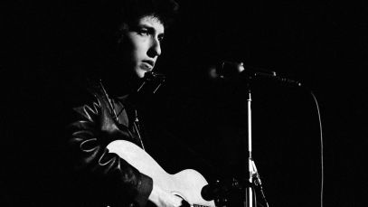 Bob Dylan performing