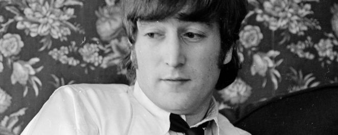 John Lennon looking to the side