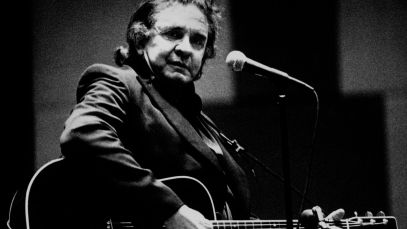 Johnny Cash performing