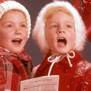 Kids singing Christmas songs