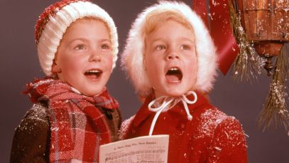 Kids singing Christmas songs
