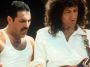 Freddie Mercury and Brian May of Queen performing