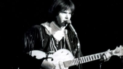 Neil Young performing with Buffalo Springfield