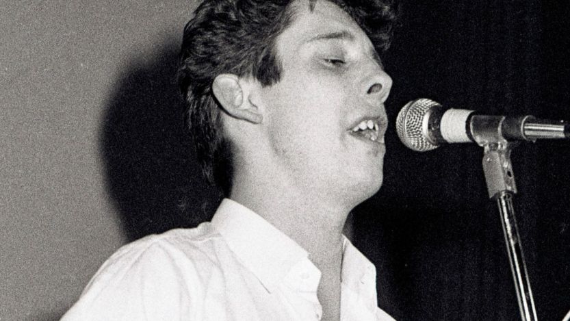 Shane MacGowan of the Pogues performing