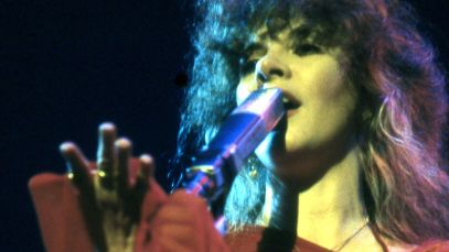 Stevie Nicks of Fleetwood Mac performing