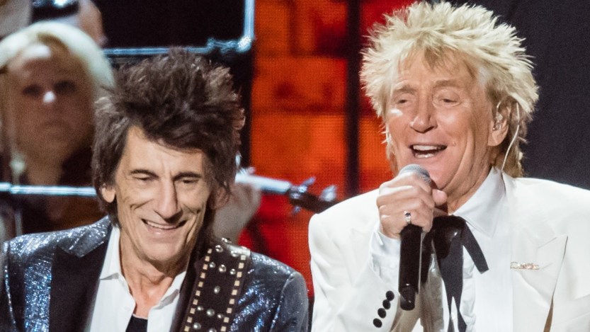 Check Out Rod Stewart Celebrating His 80th Birthday at London Surprise Party with Ex-Faces Bandmate Ronnie Wood