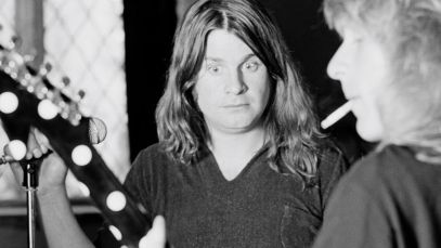 Ozzy Osbourne in the studio with Randy Rhoads