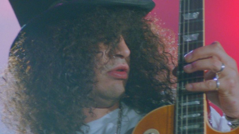 Guns N' Roses guitarist Slash performing
