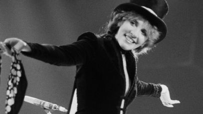 Stevie Nicks performing with Fleetwood Mac