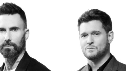 Adam Levine and Michael Buble