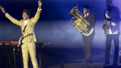 Jon Batiste Sets Social Media Ablaze With Soulful Super Bowl National Anthem Performance