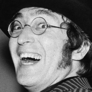 John Lennon making wacky face