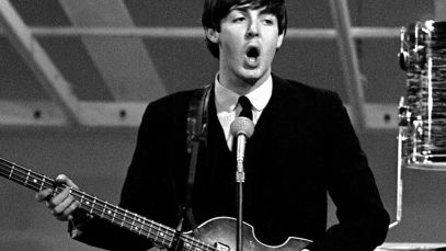Paul McCartney performing