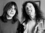 Sibling rock duo Malcolm and Angus Young of AC/DC