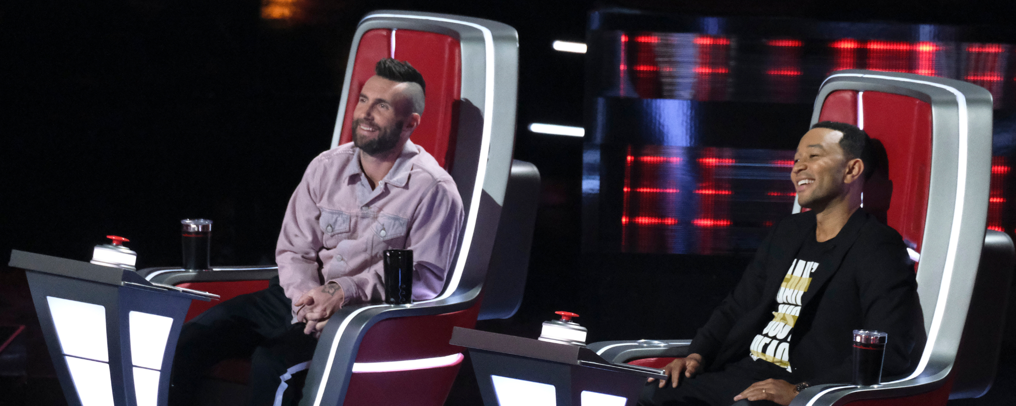 Adam Levine and John Legend