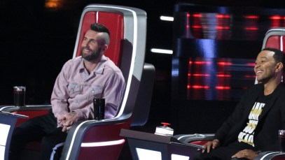 Adam Levine and John Legend