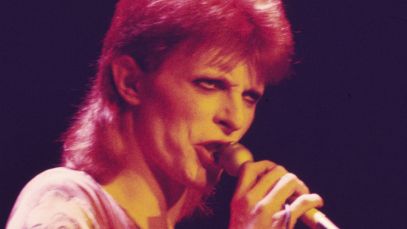 David Bowie performing