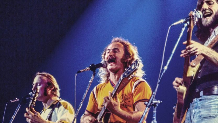 Stephen Stills, David Crosby, Graham Nash of CSN performing