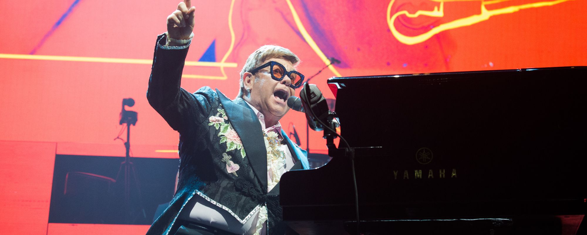 "Rocket Man" singer Elton John performing