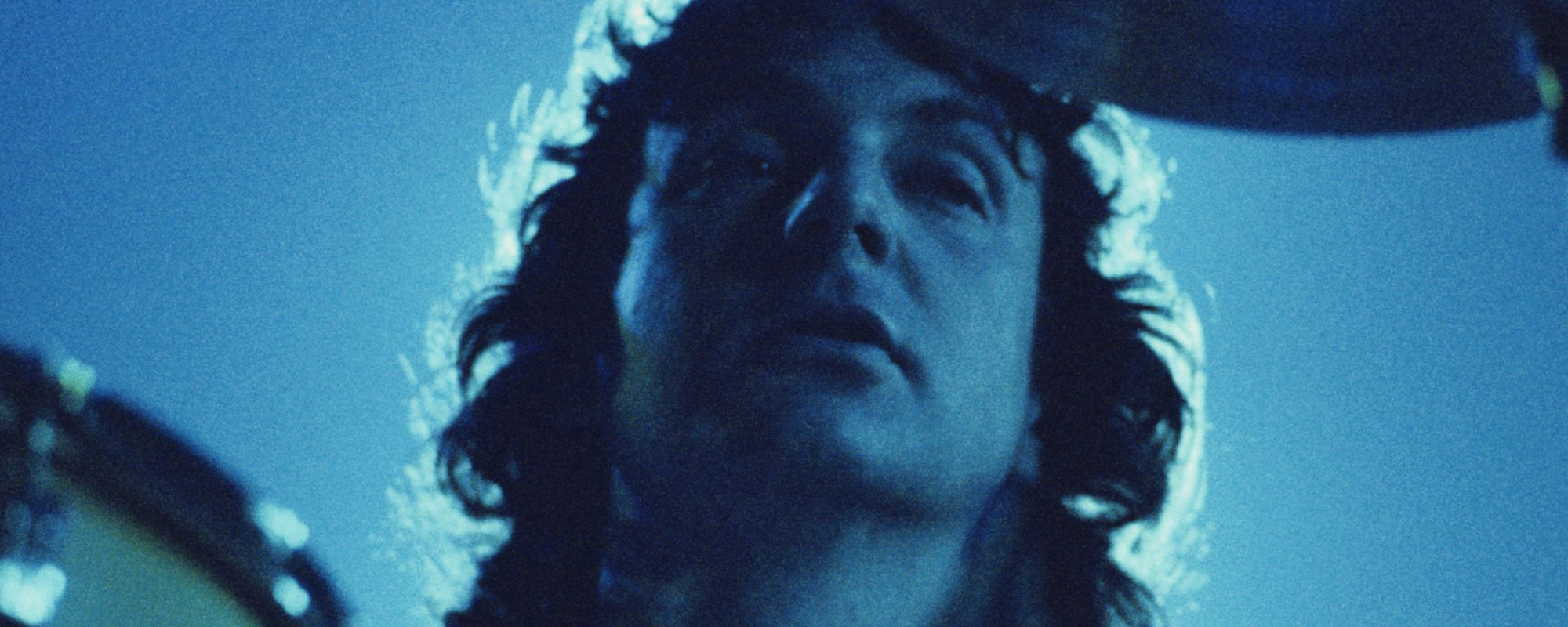 Pink Floyd drummer Nick Mason performing