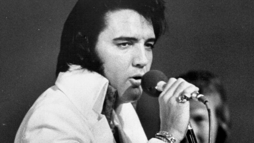Elvis Presley performing