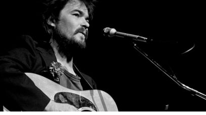 John Prine performing, 1970s folk singer