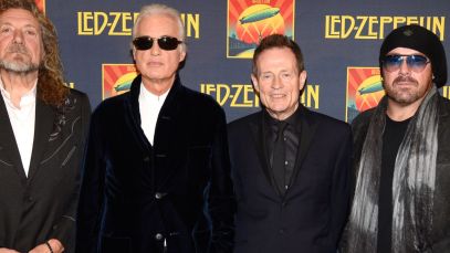 Original members of Led Zeppelin with Jason Bonham