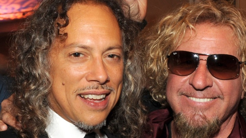 Kirk Hammett and Sammy Hagar