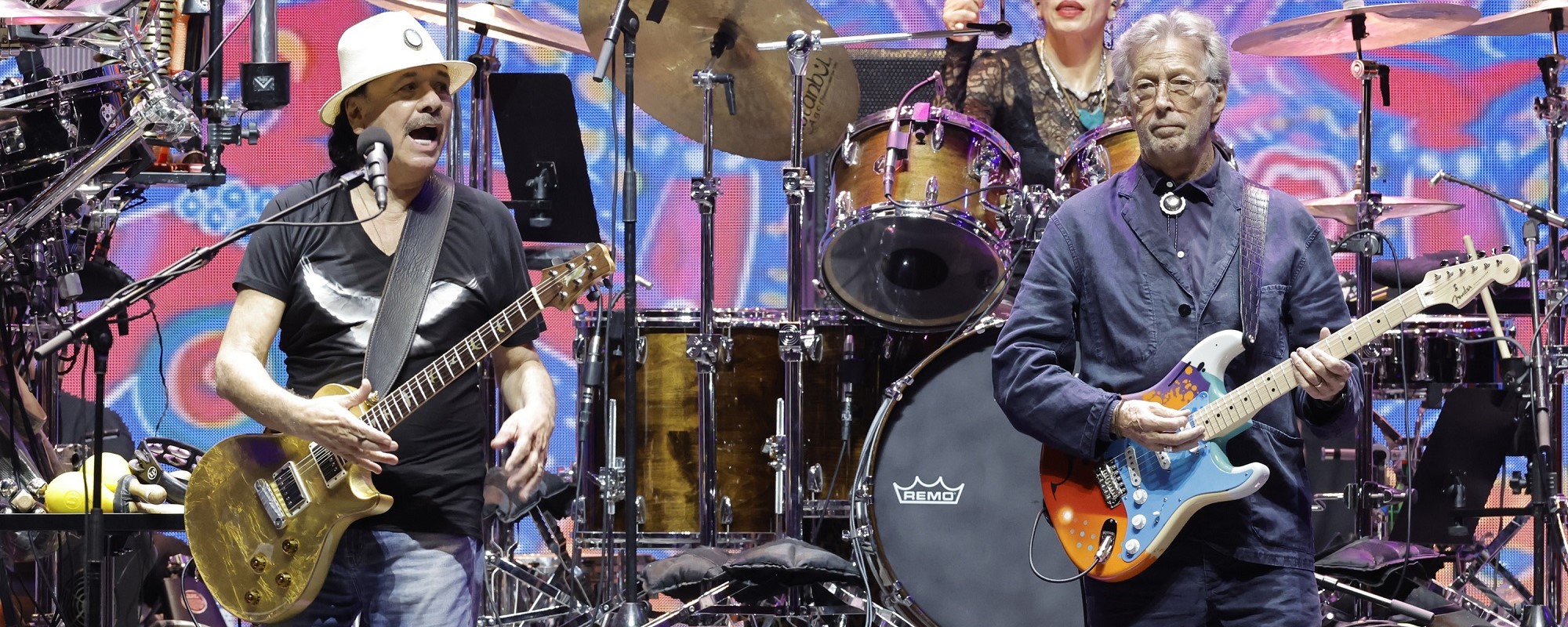 Carlos Santana Releasing New Song with Mexican Music Band Grupo Frontera; Says He and Eric Clapton Are Planning a Collaboration (Exclusive)