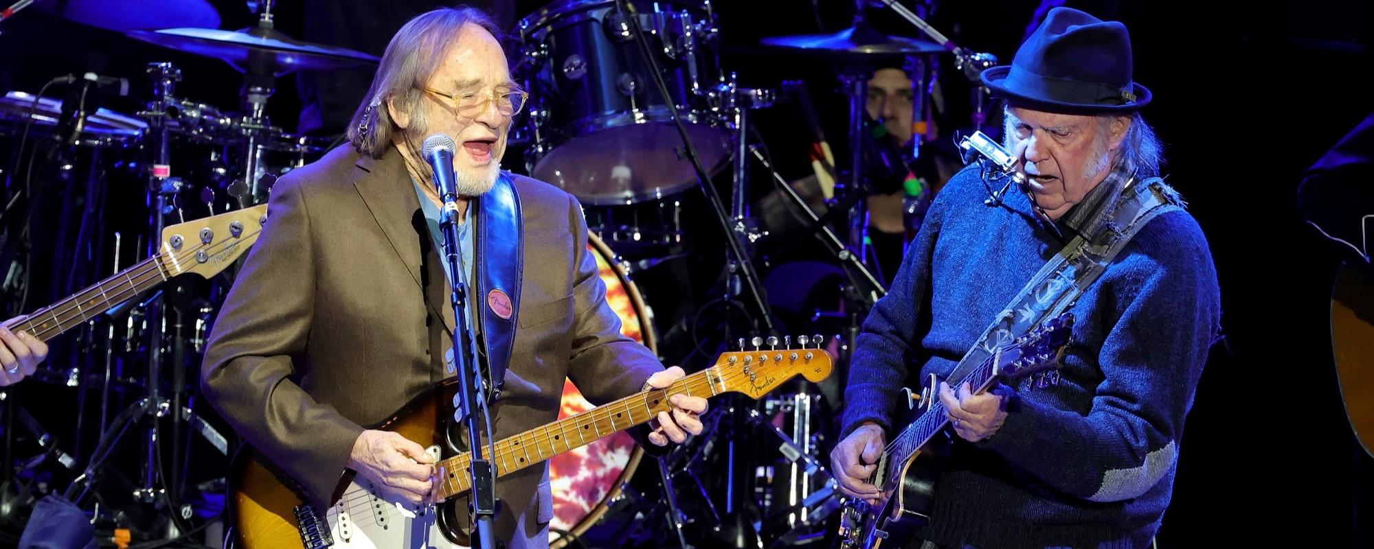 Neil Young Performs With Stephen Stills, Debuts Brand-New Tune at 2025  Light Up the Blues Benefit Concert
