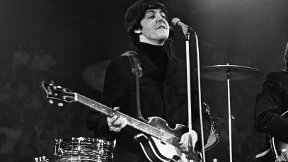 The Beatles performing