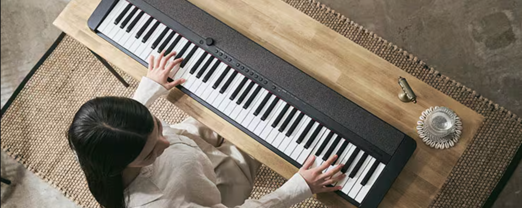 【美品】CASIO CT-S1-76 Casio Casiotone CT-S1 76-key Portable Keyboard Black