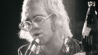 Elton John performing