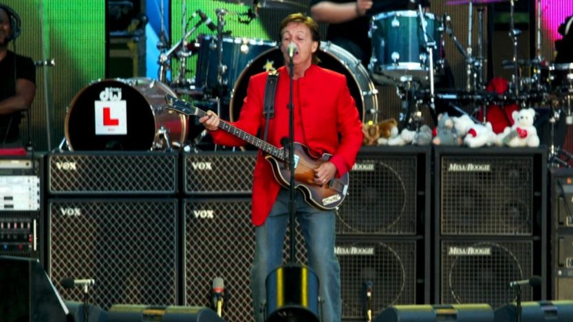 Paul McCartney performing