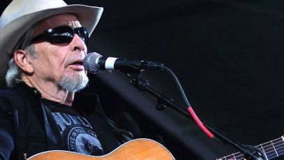 Merle Haggard performing