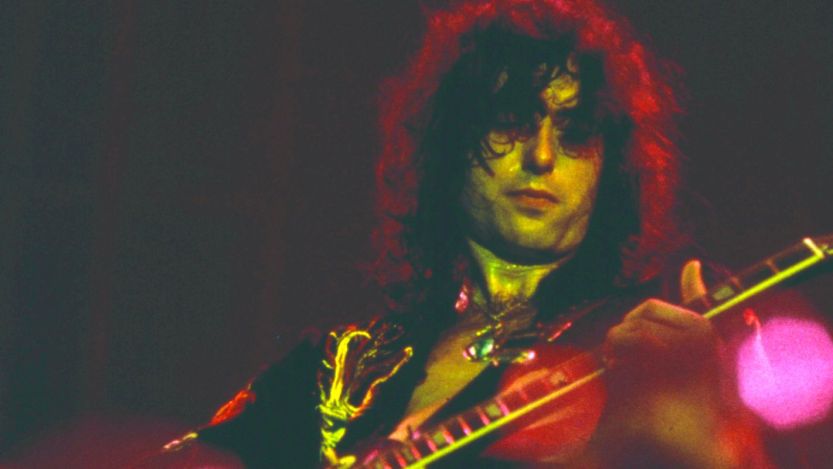 Jimmy Page performing
