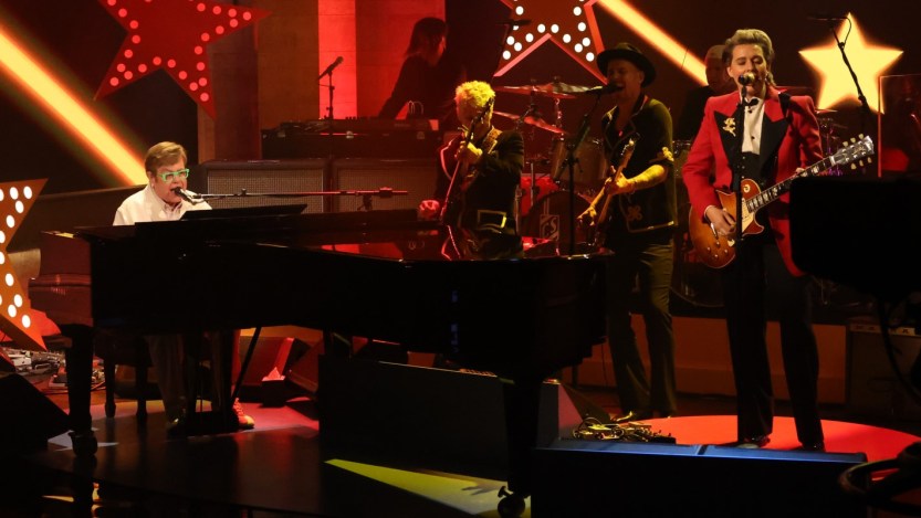 Watch an Emotional Elton John Break Down While Working on a Song from His New Collaborative Album with Brandi Carlile