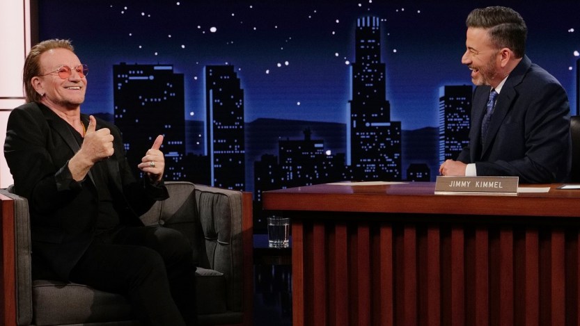 U2’s Bono Tells Jimmy Kimmel the Band Is Recording a New Album Featuring Songs “for Every Part of Your Life”