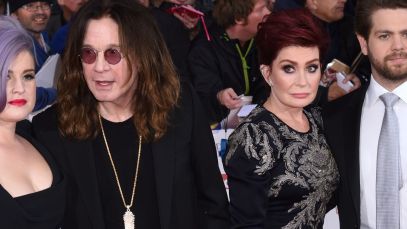 Stars of the Osbournes reality show: Kelly, Ozzy, Sharon, and Jack Osbourne