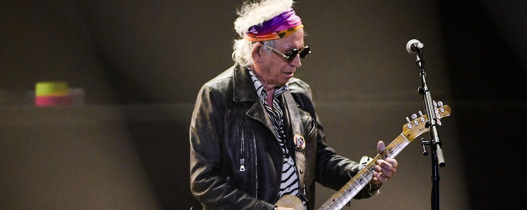 Keith Richards performing with the Rolling Stones