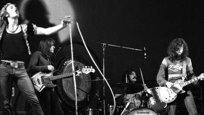 Led Zeppelin performing