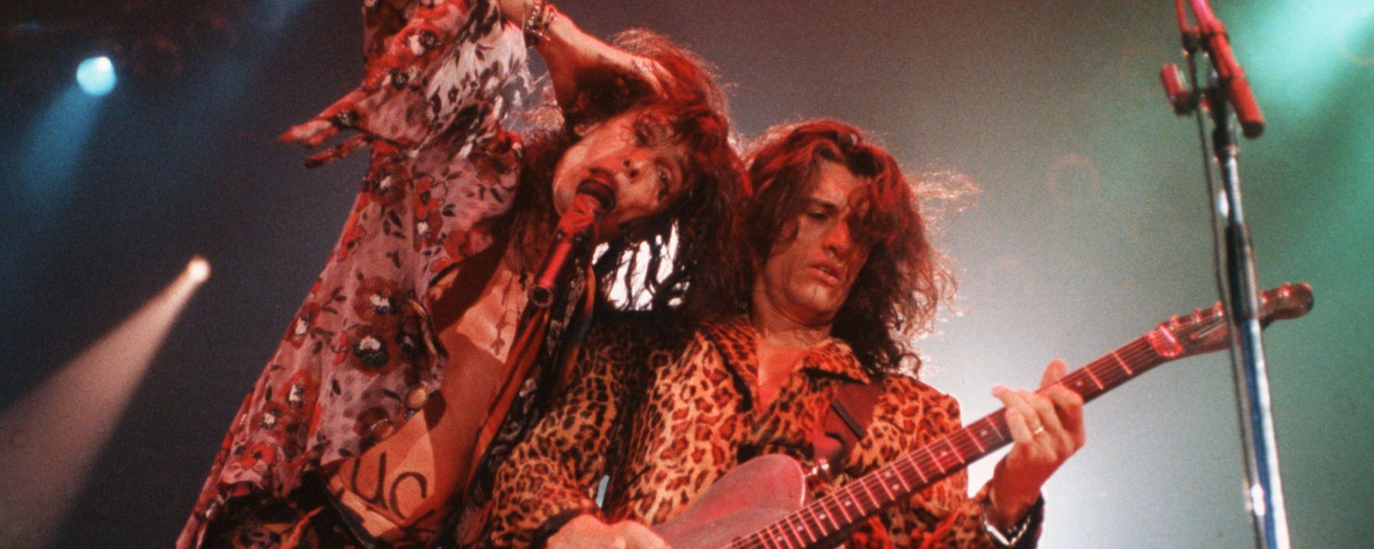 Aerosmith performing
