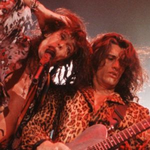 Aerosmith performing